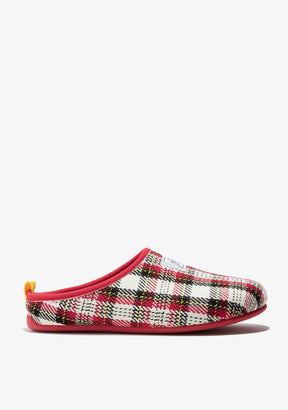 Mercredy Slipper Tartan Red / White