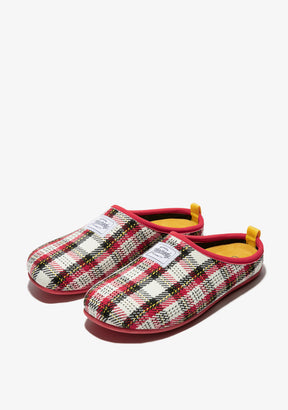 Mercredy Slipper Tartan Red / White