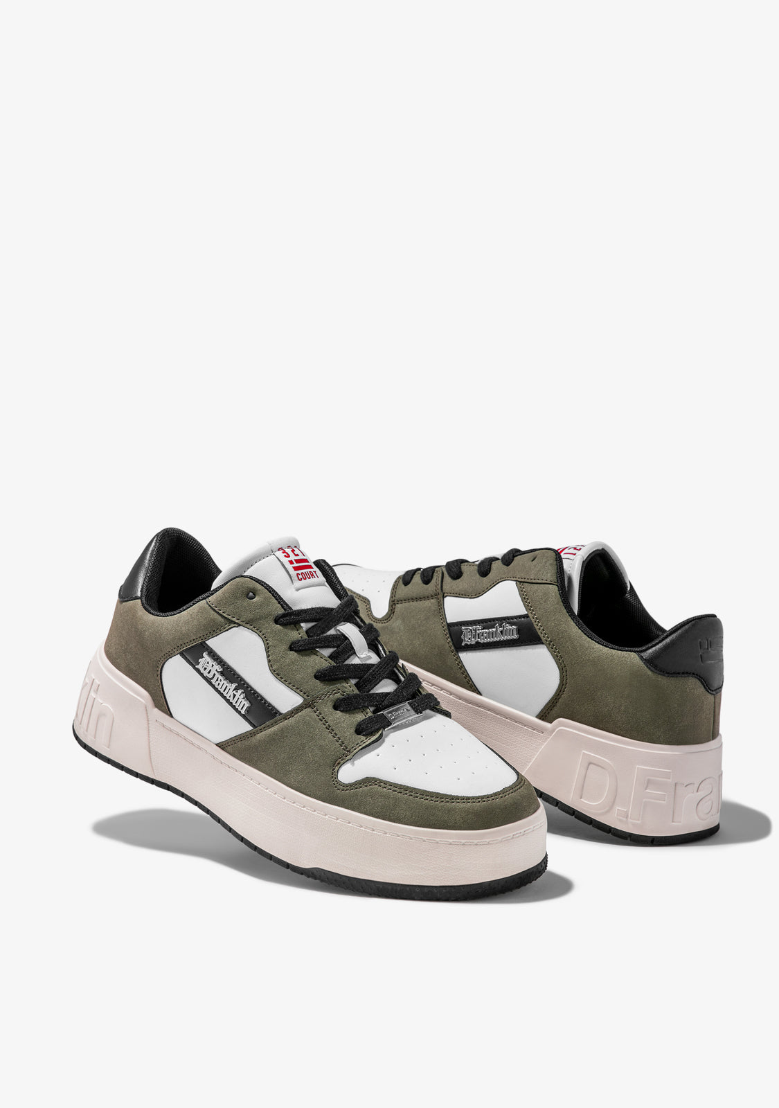 Low Court Khaki / White
