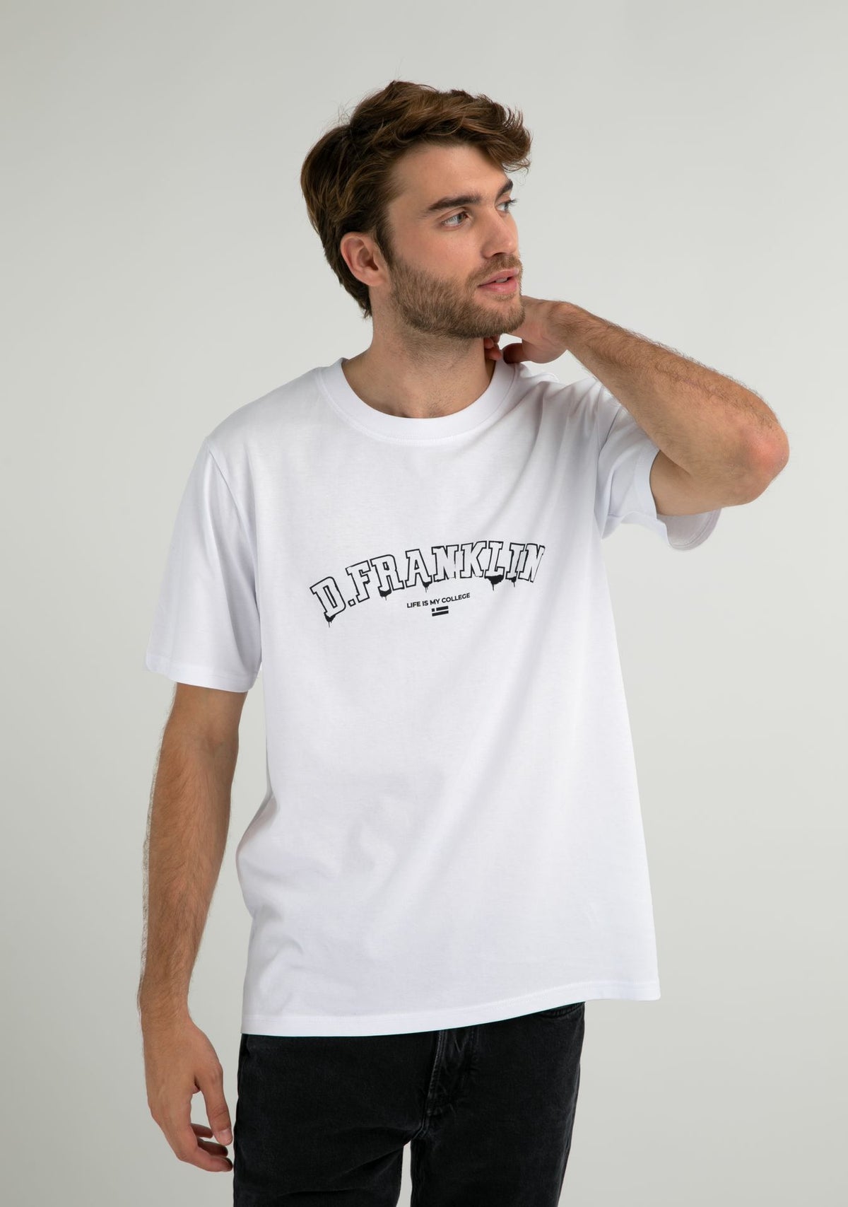 Varsity Paint T-Shirt White / Black