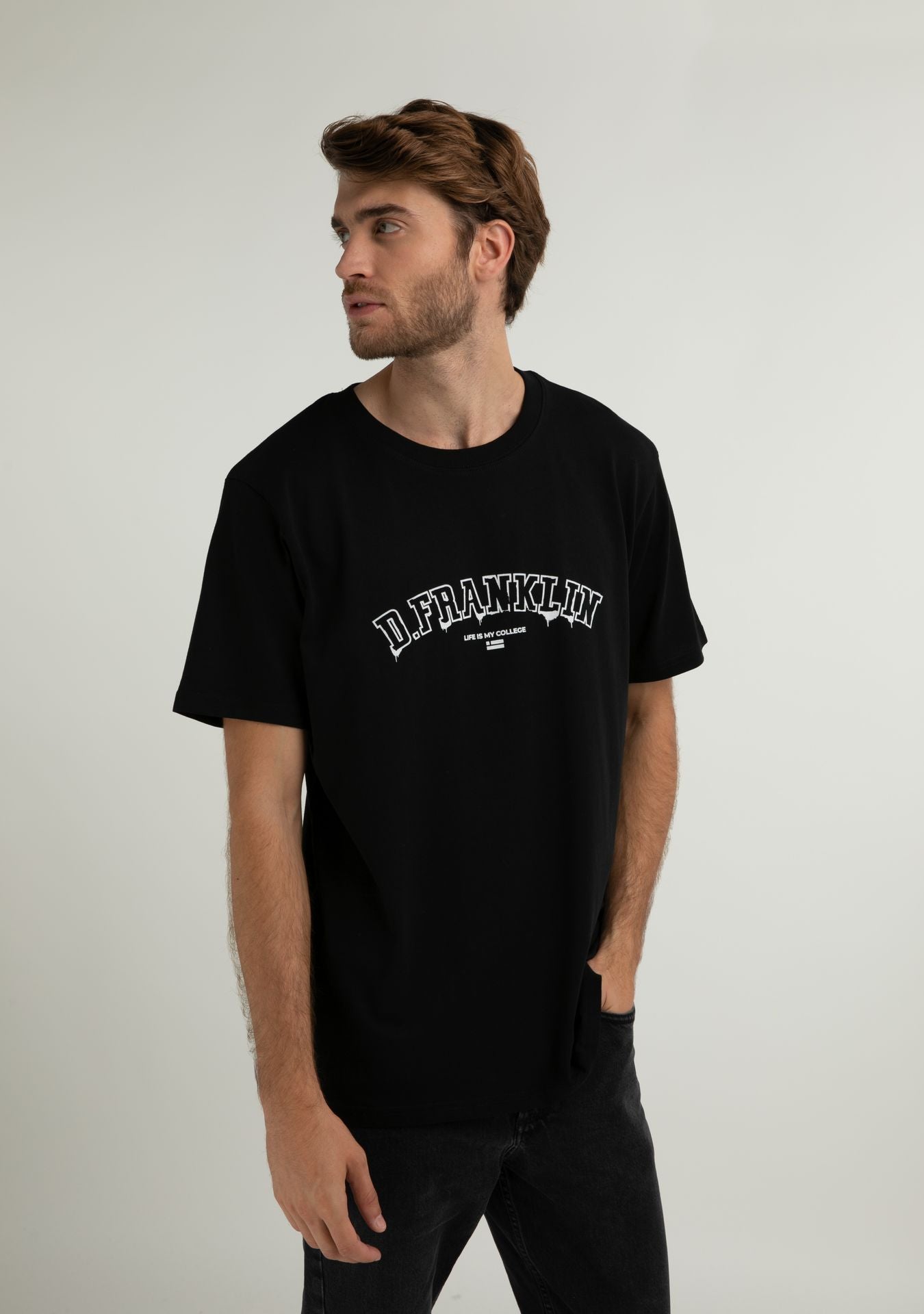 Varsity Paint T-Shirt Black / White